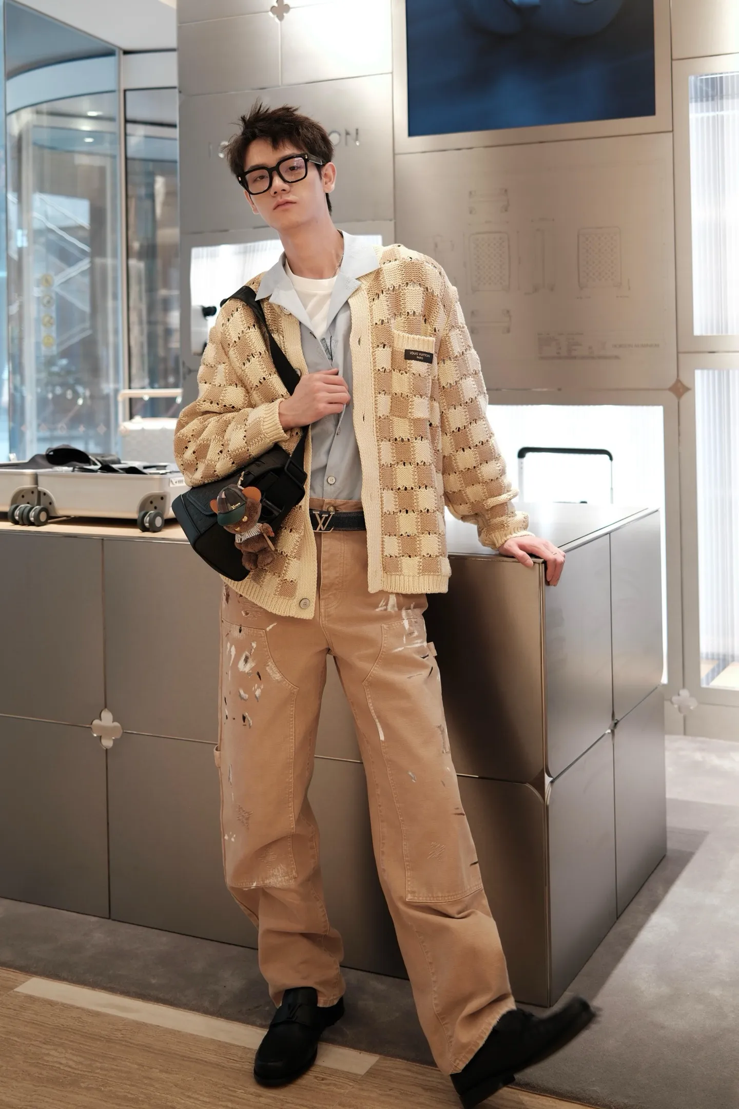Louis Vuitton/Louis Vuitton graffiti splash suit jeans